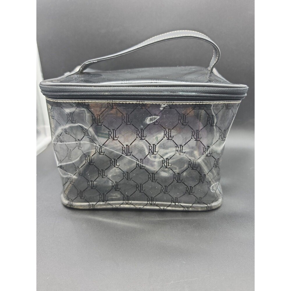 Vintage Lauren Ralph Lauren Clear Monogram Train Case